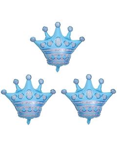Crown Foil Balloon-Blue