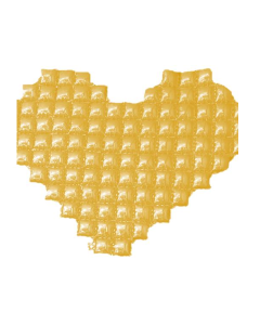 Heart Shape Foil Balloon Backdrop-Golden