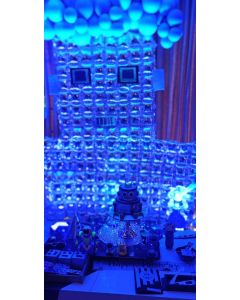 Balloon Foil Curtain-Silver (6 Pcs)