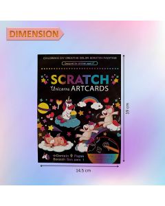 Scratch Art Cards-Unicorn