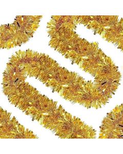 Golden Bristle Tinsel Wired Garland