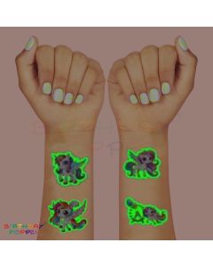 Temporary Tattoo Sheets-Unicorn (Glow in the Dark)