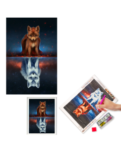 5D Diamond Painting Kit-Fox