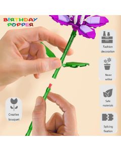 Flower Building Block-Set of 12